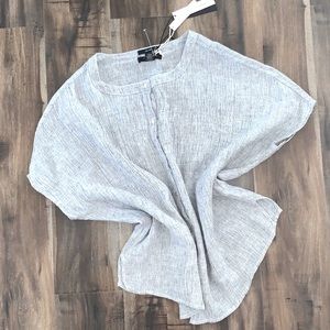 😍TAHARI Linen Oversized Top😍